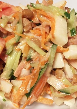 身体に美味しい☆長芋&納豆in♬サラダ-レシピのメイン写真