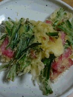 にらとハムのかき揚げ-レシピのメイン写真