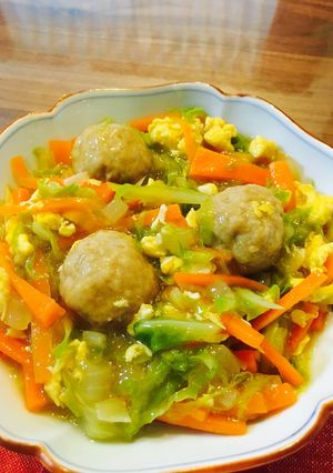具沢山野菜の肉団子とろ煮-レシピのメイン写真