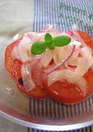 トマトによくあう 紫玉葱ドレッシング-レシピのメイン写真