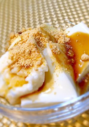 簡単!新感覚の濃厚牛乳プリン♪くず餅風-レシピのメイン写真