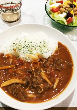 市販のルウを使わないハヤシライス-レシピのメイン写真