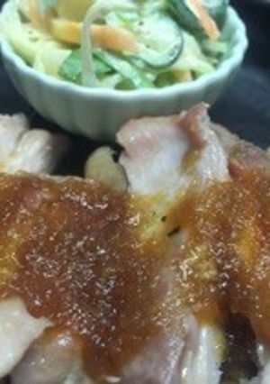 【簡単】鶏モモ肉をすりおろし玉ねぎで-レシピのメイン写真