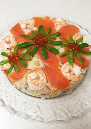 ちらし寿司ケーキ☆簡単♫ひな祭り 七夕に-レシピのメイン写真