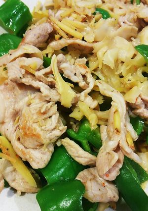 生姜ポーク茸野菜スパイス炒め-レシピのメイン写真