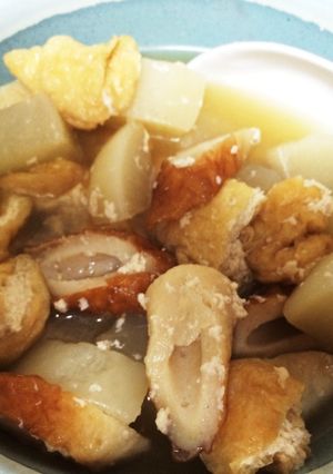 大根、ちくわ、油揚げの塩麹煮-レシピのメイン写真