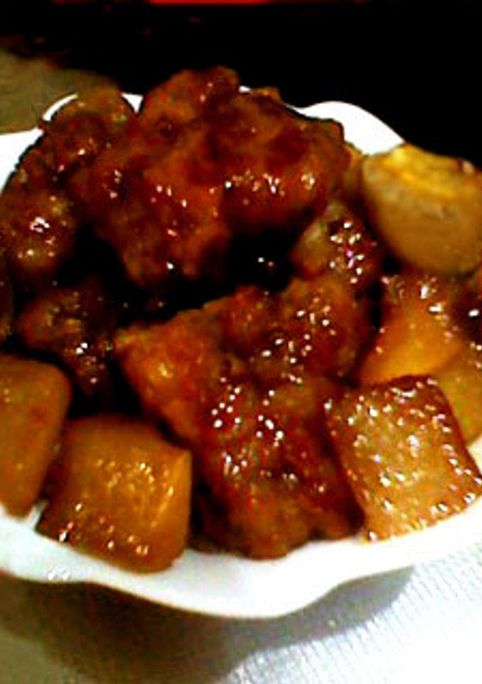 豚の小間切れで豚角煮-レシピのメイン写真