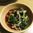 ニラとしめじの中華風和え物