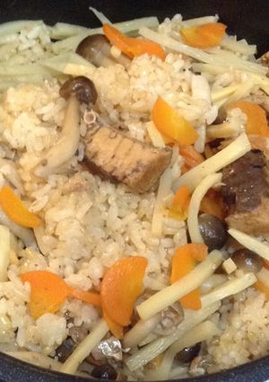 超簡単 鯖缶 タケノコ水煮 炊き込み御飯-レシピのメイン写真