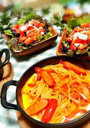 鉄板ナポリタン-レシピのメイン写真