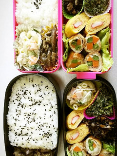 簡単メインのお弁当おかず!彩り肉巻き~♪-レシピのメイン写真