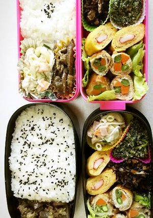 簡単メインのお弁当おかず!彩り肉巻き~♪-レシピのメイン写真