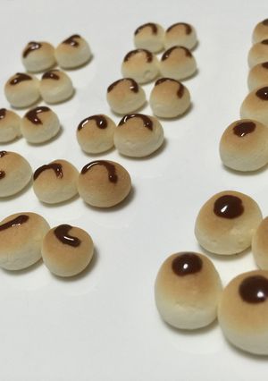 ボーロの目　キャラクターお菓子づくりに-レシピのメイン写真