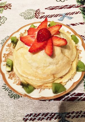 乳幼児向け♡Xマスや誕生日にミルクレープ-レシピのメイン写真