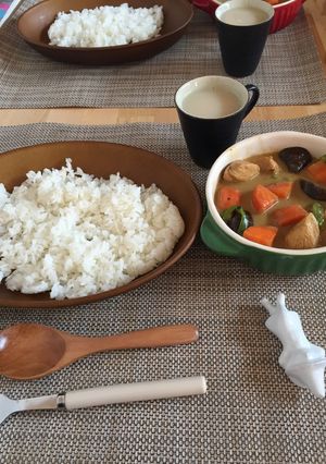 カレールウが隠し味のグリーンカレー-レシピのメイン写真