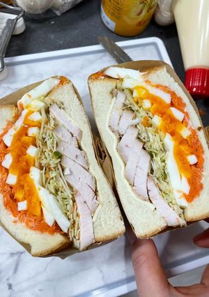 具沢山サンドイッチ!わんぱくサンド!-レシピのメイン写真