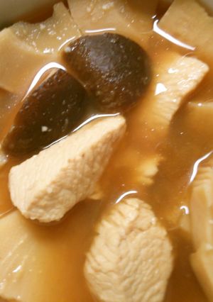たけのこと鶏むね肉のにんにく和風煮込み！-レシピのメイン写真