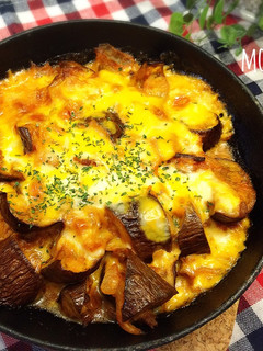簡単おしゃれ☆茄子ミート焼き-レシピのメイン写真