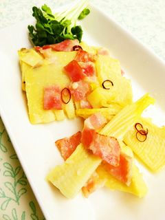 ☺筍とベーコンのペペロンチーノ風炒め☺-レシピのメイン写真