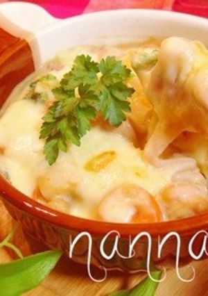 トロ〜ン♡お餅とチキンの味噌グラタン-レシピのメイン写真