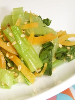 青梗菜と人参の胡麻和え-レシピのメイン写真
