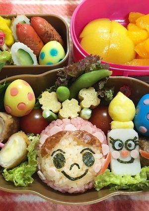 赤ちゃんマンとミルク坊やのキャラ弁-レシピのメイン写真