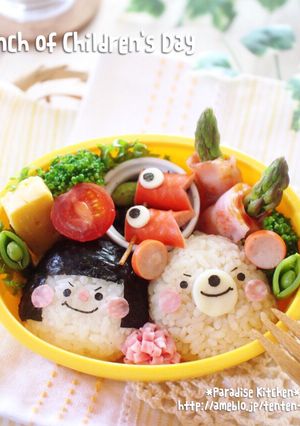 キャラ弁＊簡単♪こどもの日弁当-レシピのメイン写真