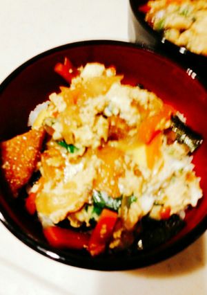 簡単☆天宝あげの卵とじ丼-レシピのメイン写真