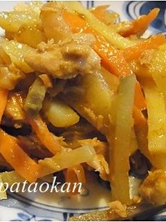 ジャガイモとツナ缶のカレー炒め-レシピのメイン写真