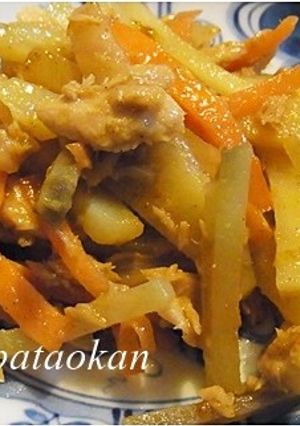ジャガイモとツナ缶のカレー炒め-レシピのメイン写真