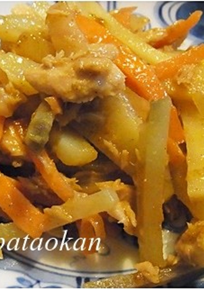 ジャガイモとツナ缶のカレー炒め-レシピのメイン写真