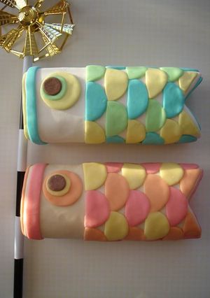 鯉のぼり　ケーキ-レシピのメイン写真