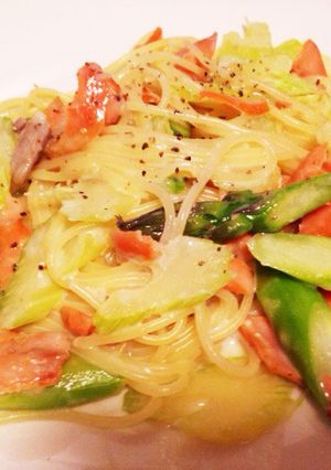 塩鮭のクリームパスタ-レシピのメイン写真