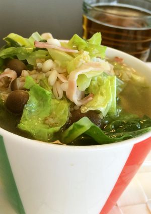 【低糖質な食事】春キャベツにんにくスープ-レシピのメイン写真