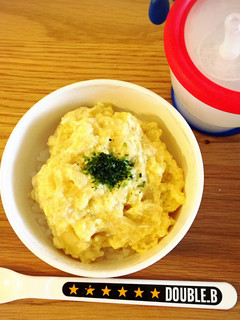 とろとろ卵の親子丼。離乳食中期-レシピのメイン写真
