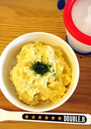 とろとろ卵の親子丼。離乳食中期-レシピのメイン写真