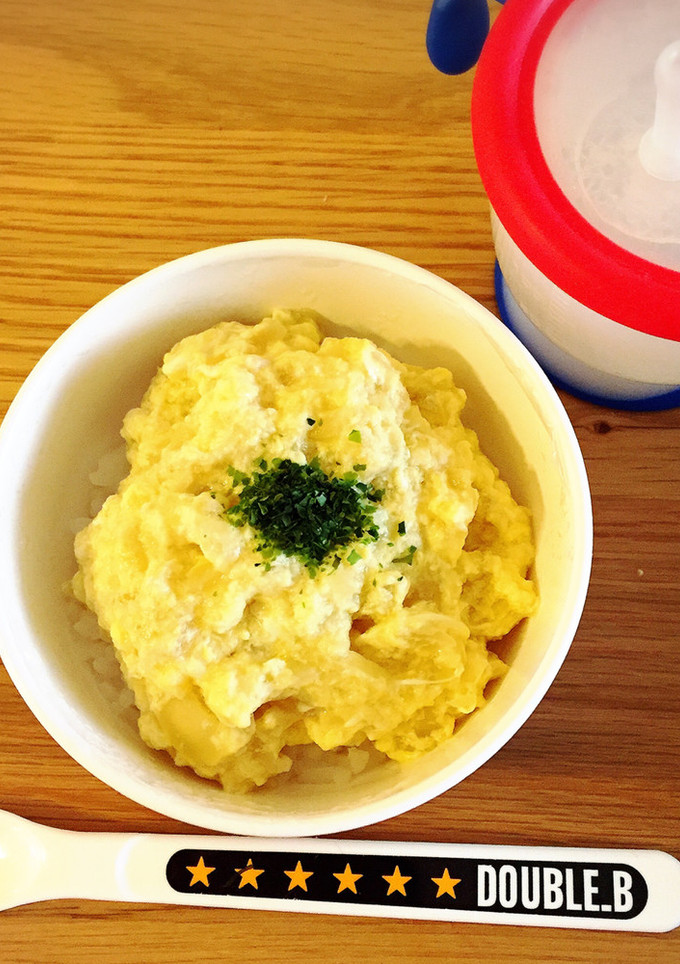 とろとろ卵の親子丼。離乳食中期-レシピのメイン写真
