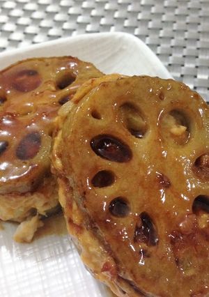 ★れんこんのはさみ焼き★-レシピのメイン写真