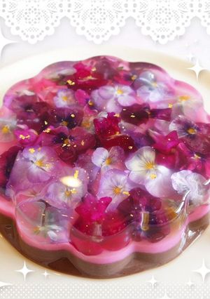 アゲハちゃんの お花ゼリー-レシピのメイン写真