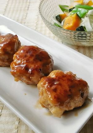 簡単！鶏ひき肉の濃厚なつくね-レシピのメイン写真
