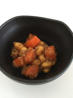 *人参お豆の甘辛煮*-レシピのメイン写真