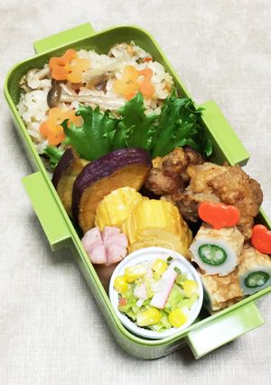 炊き込みご飯弁当-レシピのメイン写真