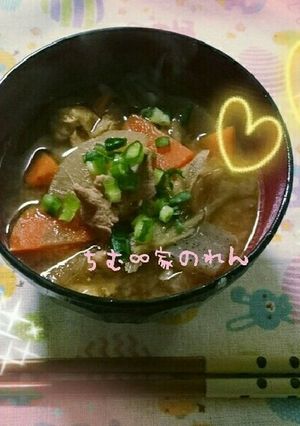 祖母の太鼓判!!ちむ∞家のれん♡豚汁♡-レシピのメイン写真