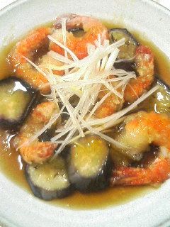 茄子と海老の素揚げ-レシピのメイン写真