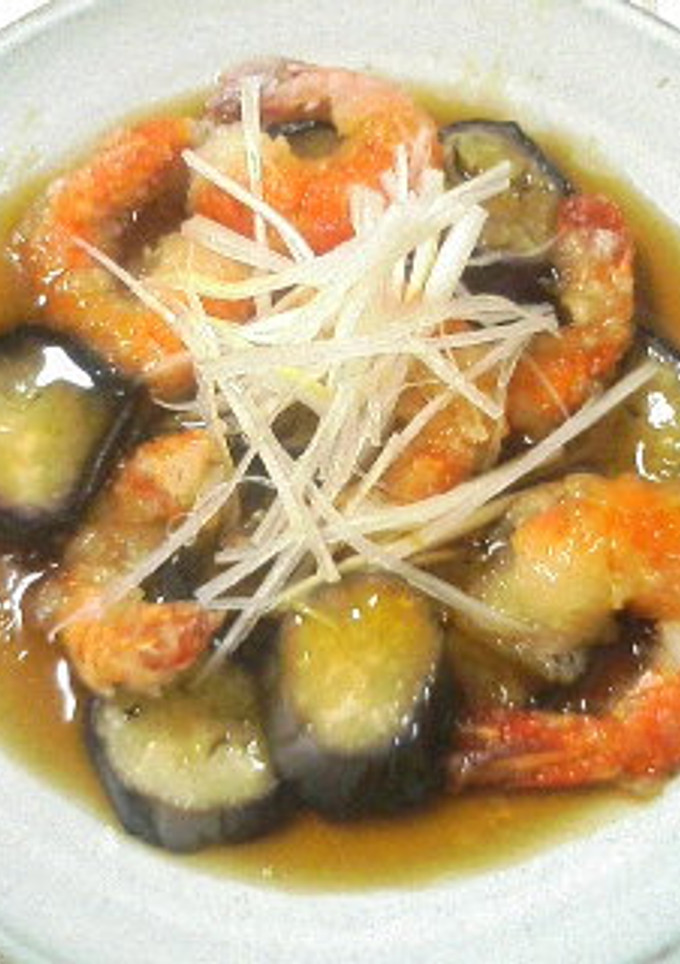 茄子と海老の素揚げ-レシピのメイン写真
