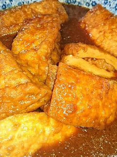 肉詰め厚揚げの甘味噌煮❗-レシピのメイン写真