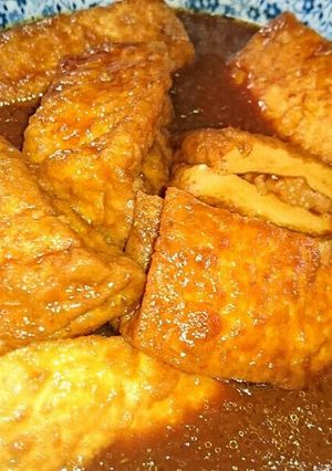 肉詰め厚揚げの甘味噌煮❗-レシピのメイン写真