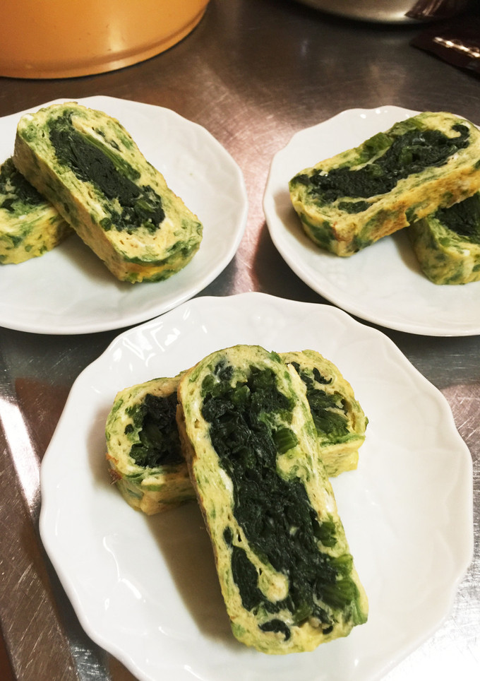簡単！ほうれん草と青のりのだし巻き卵-レシピのメイン写真