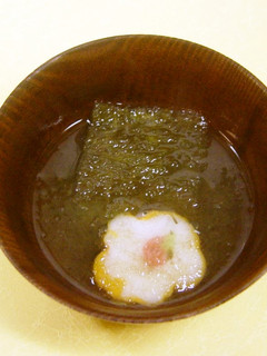 とろろ昆布と小花麩のお吸い物(精進料理)-レシピのメイン写真