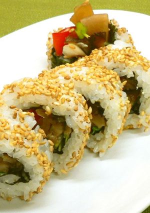 かんぴょうと椎茸のカリフォルニア巻き-レシピのメイン写真